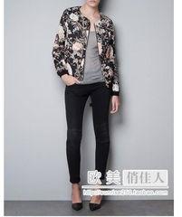 花色欧美外套图片女士,时尚与个性的完美融合